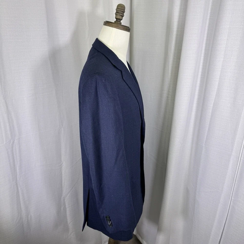 Ermenegildo Zegna Matt Hunter 44R (EU 54R) Wool Blazer‎ Suit Jacket Navy *READ*